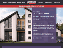 Tablet Screenshot of claymorehomes.co.uk
